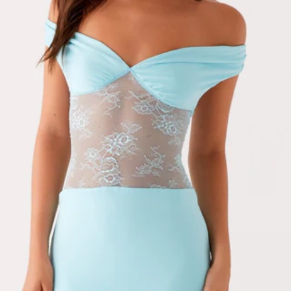 Peppermayo Dresses & Skirts - Peppermayo Exclusive - Infatuation Lace Maxi Dress - Turquoise